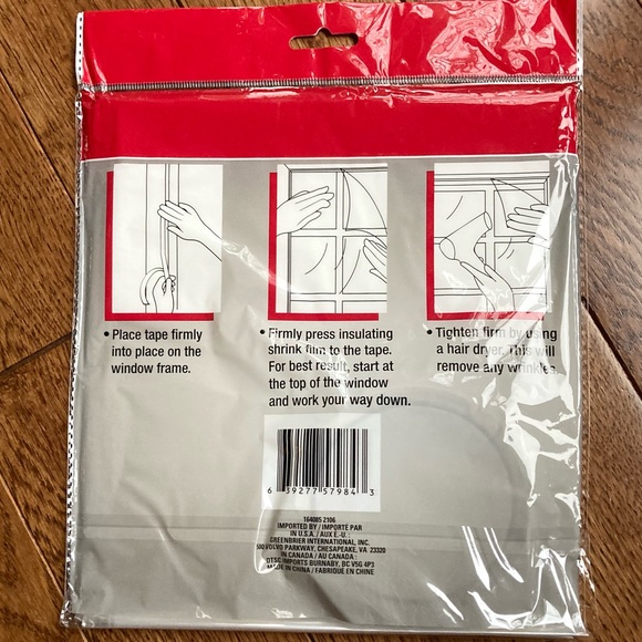 4 Window Cover Insulation Kits Clear Plastic 60 x 72 inch Shrink Films Tape - Picture 10 of 10